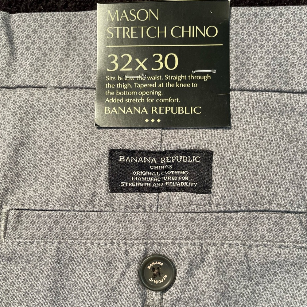 Banana Republic Mason Stretch Chino 32W 30L